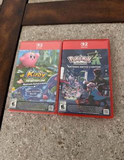 Nintendo Switch 2 Bundle SEALED Kirby and the forgotten land,Pokemon Legends Z-A
