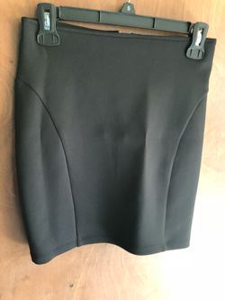 Black mini skirt