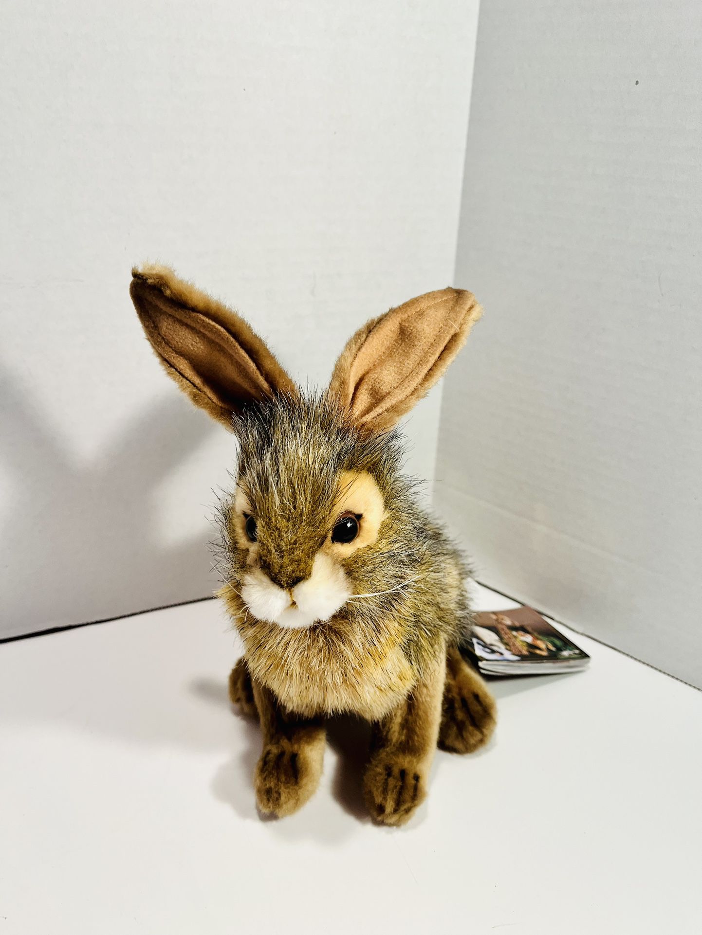 Hansa Plush Bunny  Brown Rabbit Realistic Hare Stuffed Animal Plush Easter - New