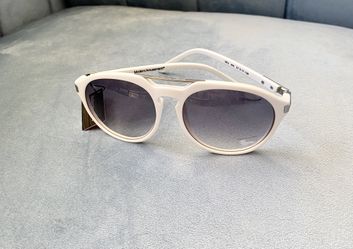 Vintage Brand New Modern Amusement “45’s” White Sunglasses 