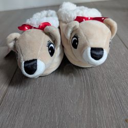 New Reindeer Slippers Size 12-24 Months