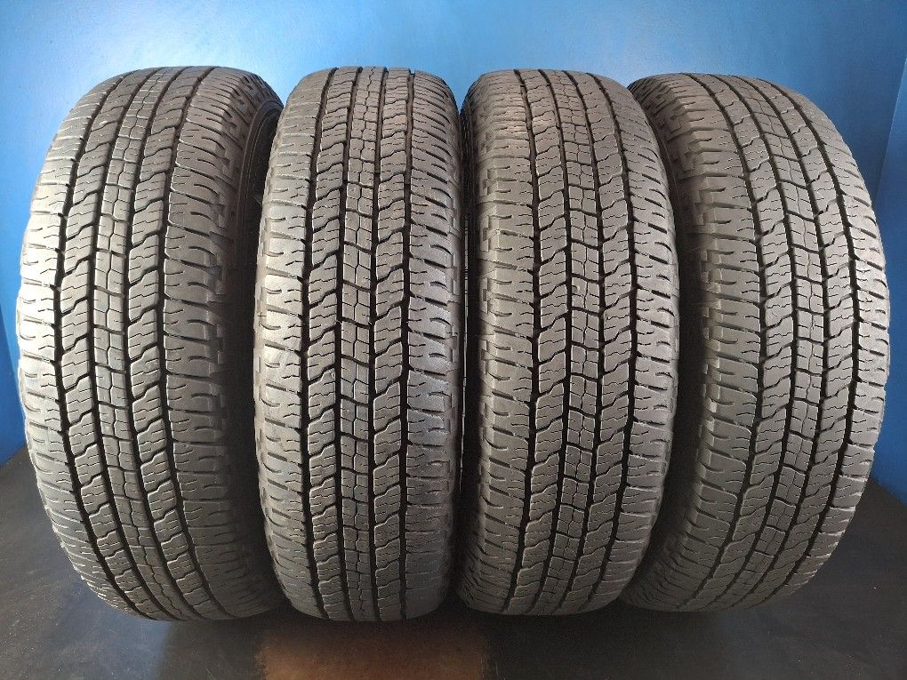 235 75 17 SET(4) (S178) GOODYEAR WRANGLER FORTITUDE HT 95% TREAD