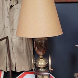 Vintage Coffee Grinder Lamp