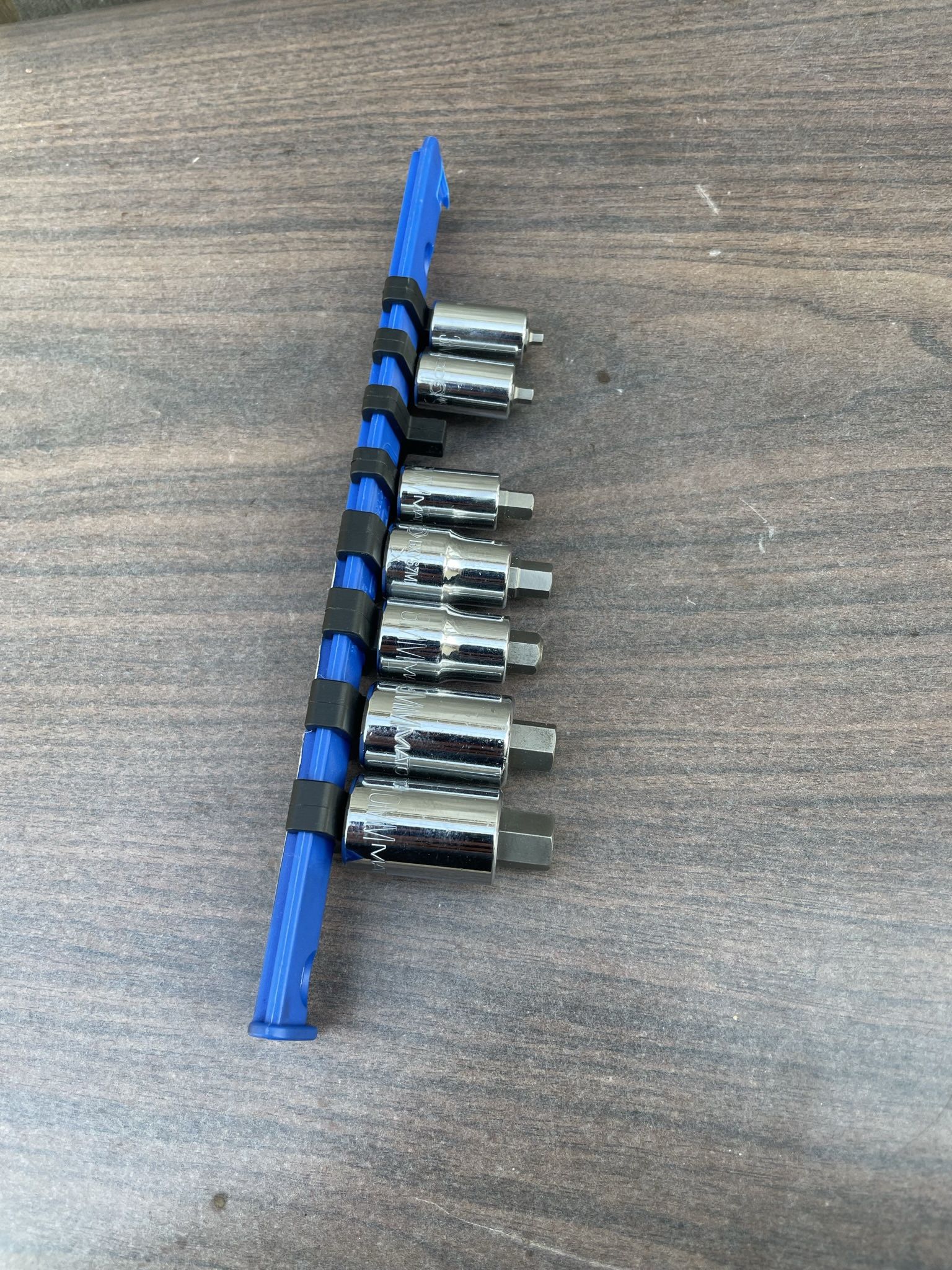 Snap On 8 pc Combination Drive Metric Hex Bit Stubby Socket Driver 