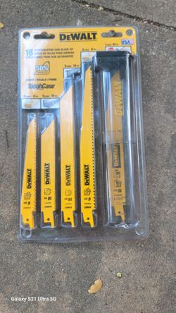Dewalt 16 pc reciprocating saw blades w/ case DW4899