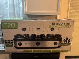 TRU Triple Buffet Server, Three 2-1/2-Quart Removable Inserts