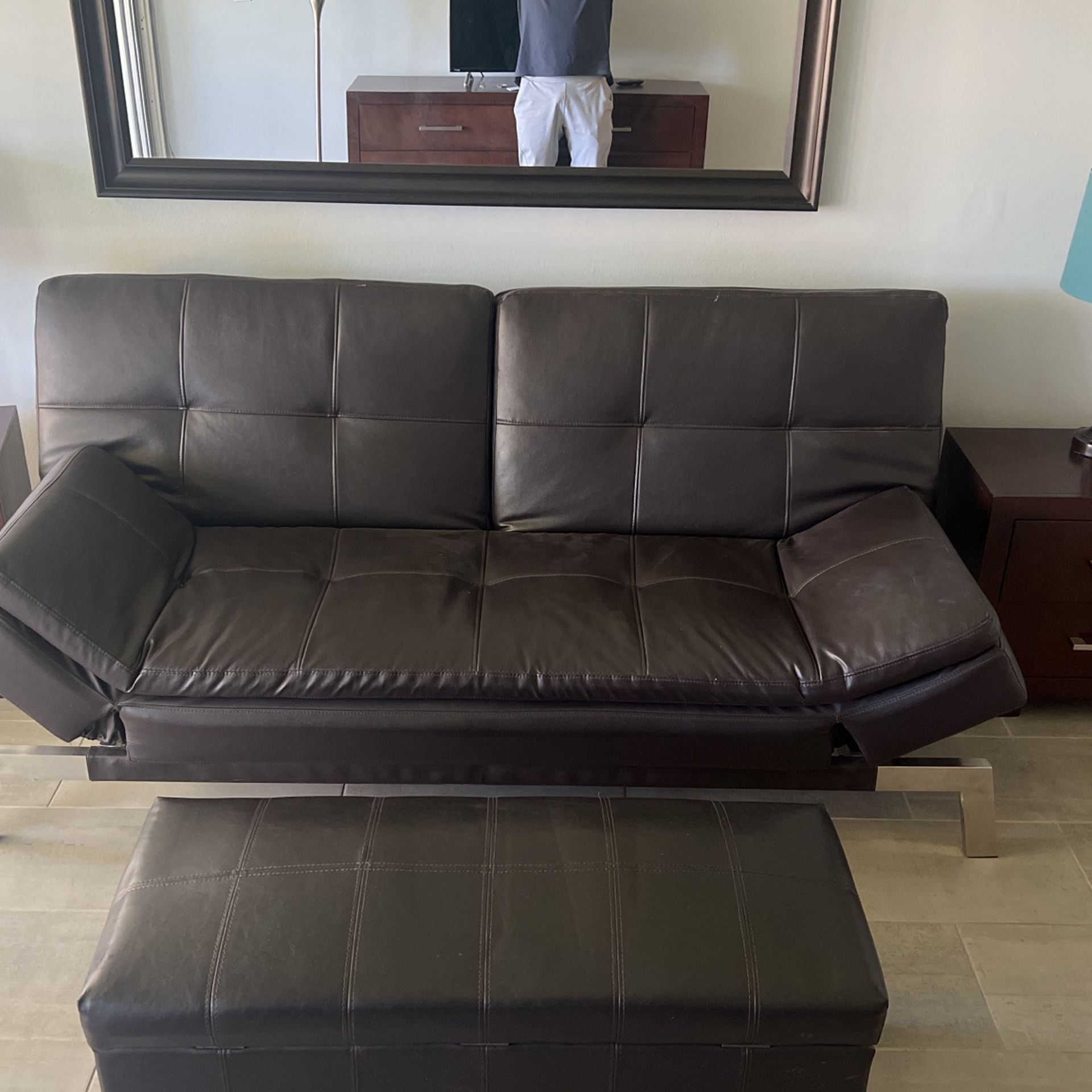Futon/sofa And Ottoman for Sale in Scottsdale, AZ OfferUp