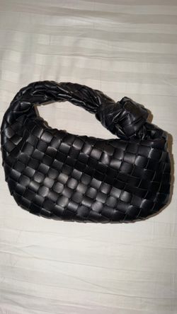 Black leather bag