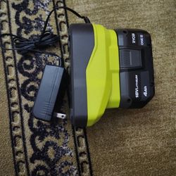 Ryobi 18v Battery 4ah And Charger 
