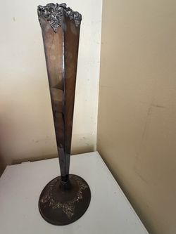 Antique plated flower vase