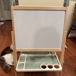 Tiny Land brand adjustable height double-sided magnetic easel for children