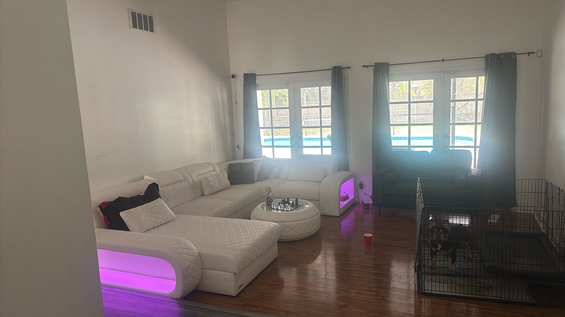 White Leather Couches
