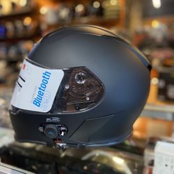 New Flat Black Dot Bluetooth Motorcycle Helmet $200