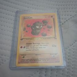 First Edition Geodude Pokemon Cards