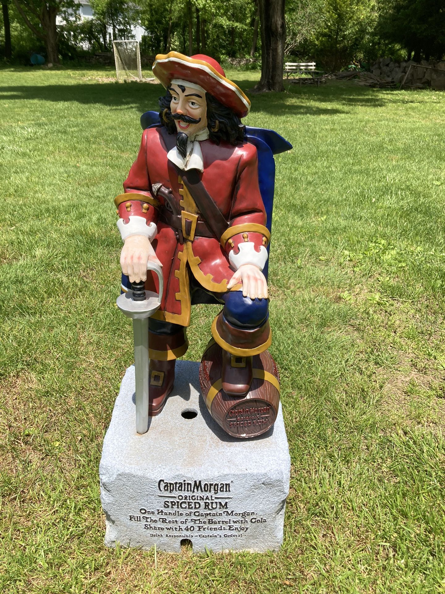 3 Foot Tall Captain Morgan Alcohol Statue