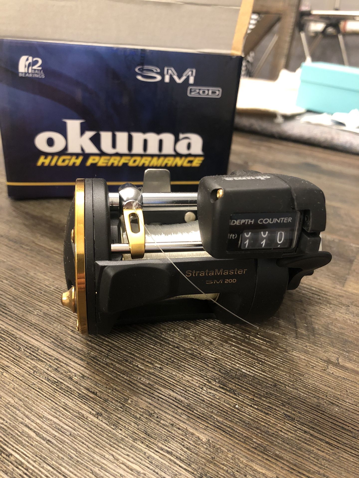 Okuma High Performance SM 20D Line Counter Reel *BRAND NEW*