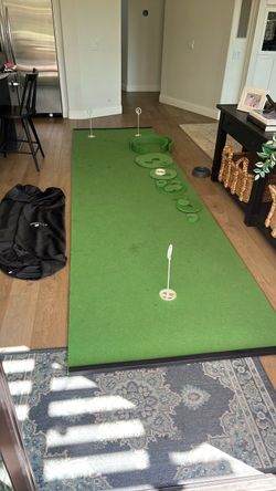 BirdieBall Indoor Putting Green – 3-Hole Practice Mat with Accessories