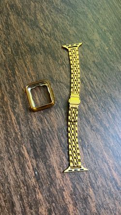 Gold Apple Watch Band and Case Set