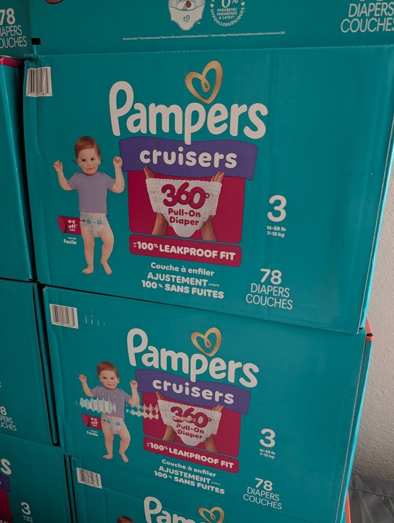 NEW Pampers diapers Size 3 Cruisers 360 Pull-on
