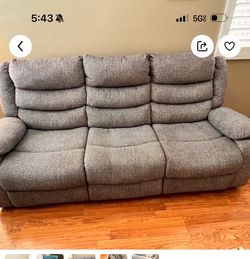 Clean power fabric recliner - good condition