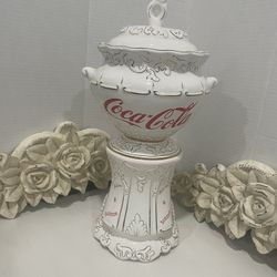 Coca Cola 2000 Victorian Replica Syrup Dispenser Cookie Jar 15" Height 