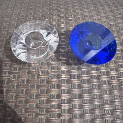 2 Swarovski Crystal Candle Holders