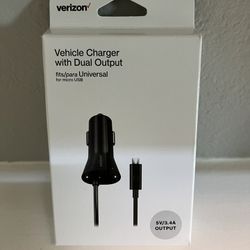 Vehicle Charger With Dual Output 
