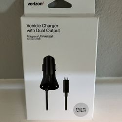 Vehicle Charger With Dual Output 