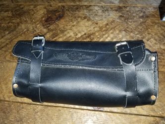 Leather Harley Davidson Bar or Frame bag.