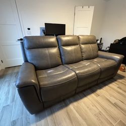 Living Spaces Recliner Couch Sofa 