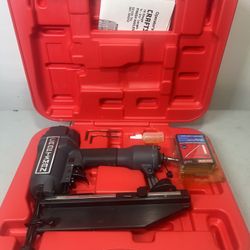 CRAFTSMAN TOOLS 10 AIR POWERED 16 GAUGE FINISH NAILER, 3/4" TO 2-1/2". Only use a handful of times like new excellent condition, fully functio