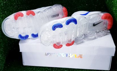 Nike air max vapormax top 2019 white red blue laceless