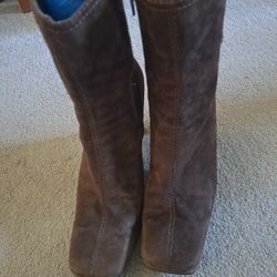 Nine West Brown Leather Boots 9.5