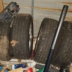 $400-16 Inch 4Firestone Weathergrip Tires On Chevy Impala Rims Only Bout 4 Months Old