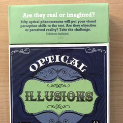 Optical illusions English/French flash cards