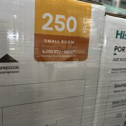 250 Sqft Hisense Portable Air Conditioner 6,000 BTU 