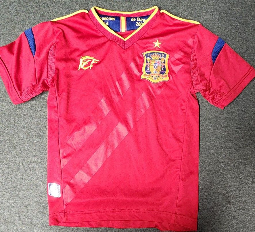 Spain National Soccer Team Jersey Kids Size 4