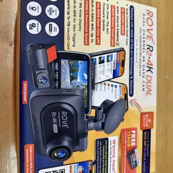 ROVE R2-4K DUAL Dash Cam Front and Rear NEW NEVER USED