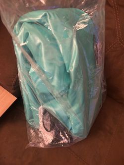 Sunrio White and Blue Inflatable Tanning Pool Float