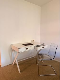 Modern White Writing Desk