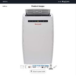 Portable Air Conditioner 10,000 BTU, Honeywell MN10CESWW, Cooling with Dehumidifier & Fan (White)