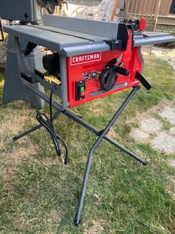 Craftsman 10” job site table saw with stand