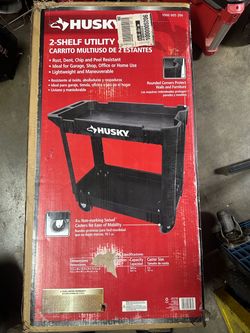 Husky 2 shelf utility cart