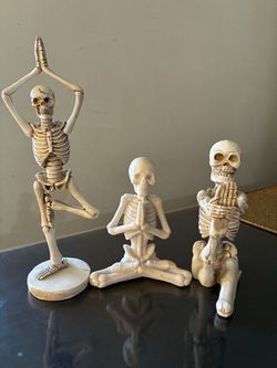 Yoga Skeleton Figurines Set of 3