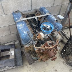 Early ford 302 core motor with MSD Ignition box
