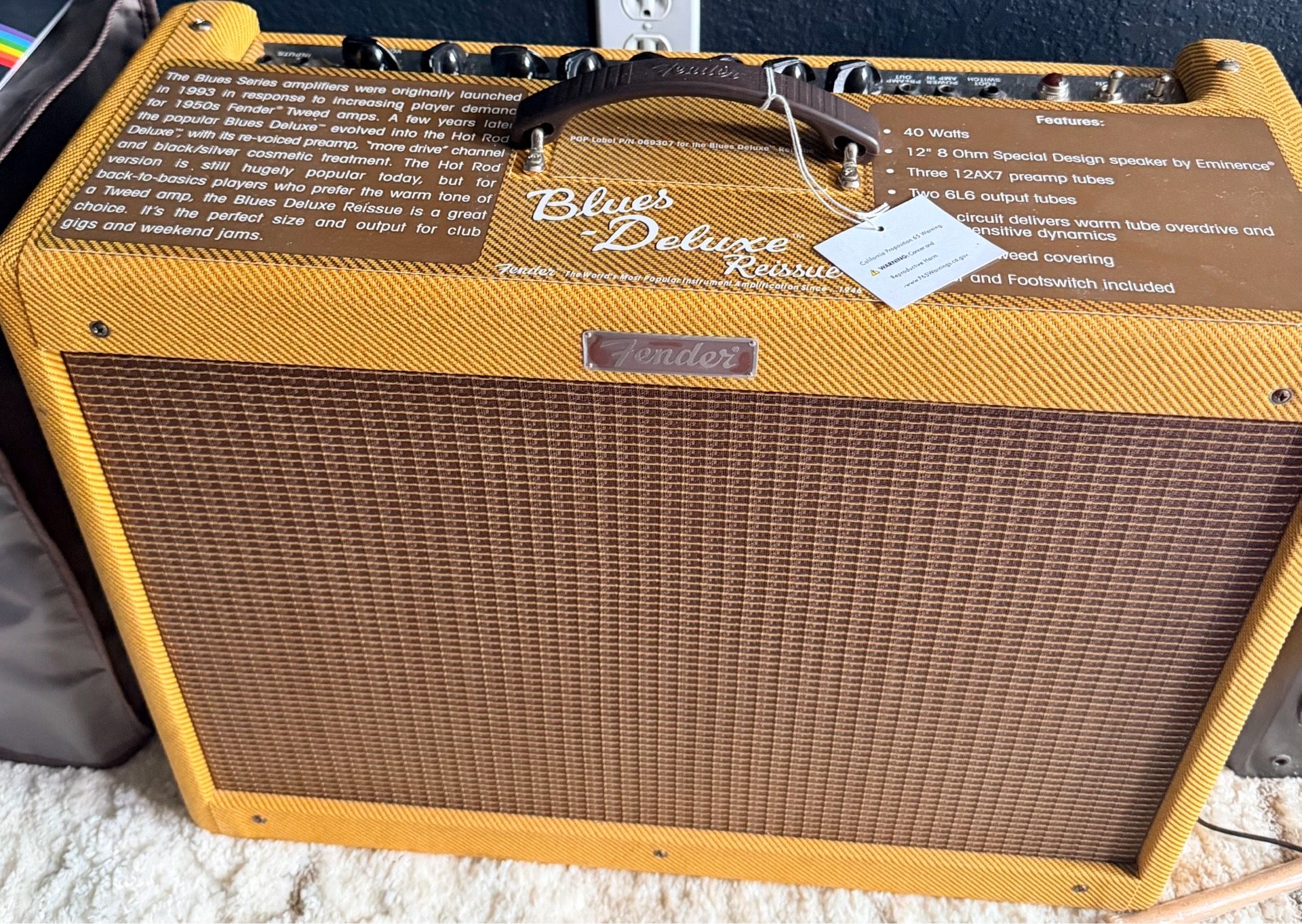 Fender Blues Deluxe 1x12-inch 40-watt Tube Combo Amp for sale