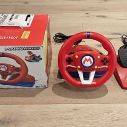 Hori Nintendo Switch Mario Kart Racing Wheel Pro Deluxe + Mini