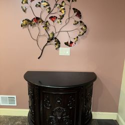 Console Table With Storage / Chest And Wall Piece 