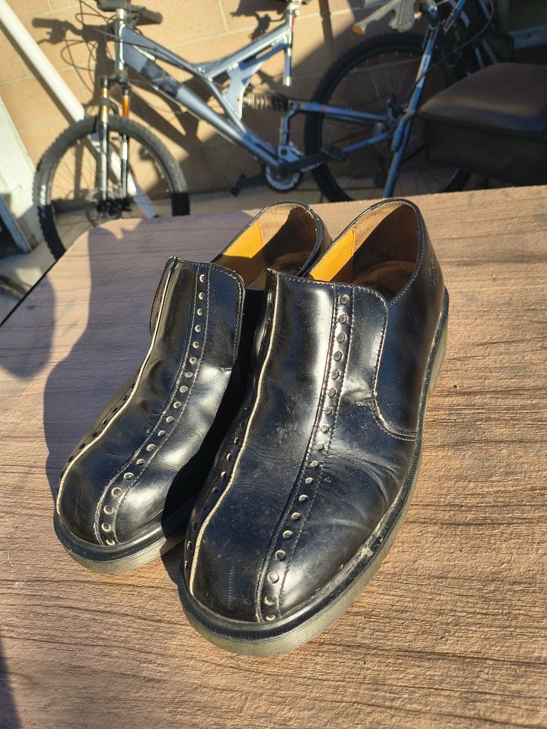 Vintage 90s Dr. Martens 8294 Black Leather Shoes Size 13 (UK12) Made in England