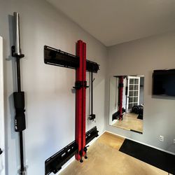 Ethos Folding Wall Rack And Spotter Arms 